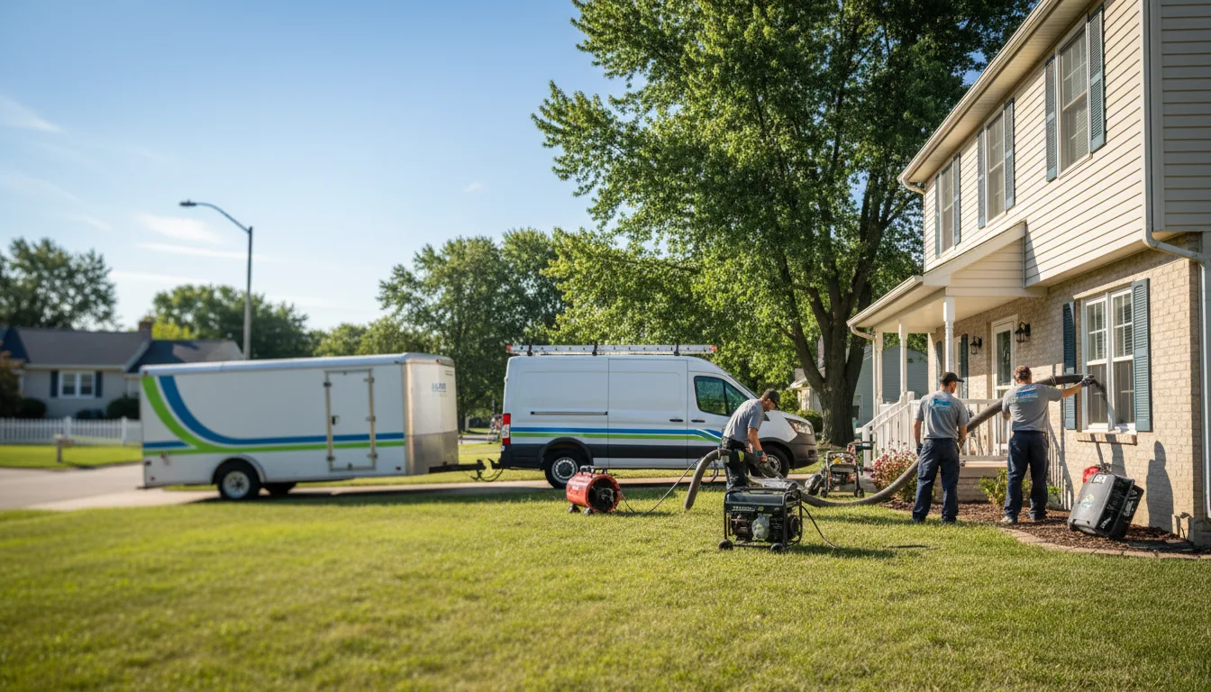 Flooded Basement Restoration And Cleanup With Repair in Chester, OH near me